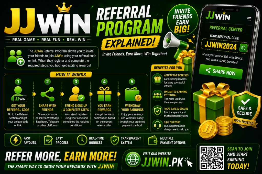 JJWin Referral bonus